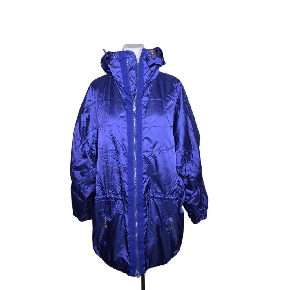 Vintage 90s Eddie Bauer EBTEK Ski Snow Jacket Womens Size L Purple Cold Zip Up